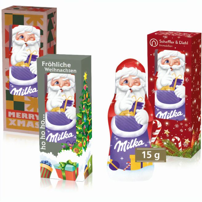 Produktabbildung Milka Weihnachtsmann, 15 g Milka Weihnachtsmann, 15 g