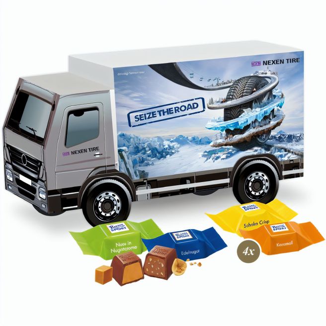 3D Präsent "LKW" mit Ritter SPORT Schokowürfel