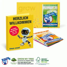 Produktabbildung Werbe-Klappkarte mit Ahoj Brause Pulver Werbe-Klappkarte mit Ahoj Brause Pulver