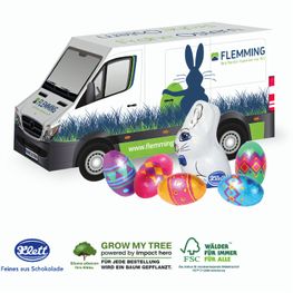 Produktabbildung 3D Präsent Transporter Ostern mit Schokoladenmischung von Klett 3D Präsent Transporter Ostern mit Schokoladenmischung von Klett