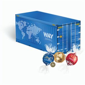 3D Präsent "Container" mit Lindor Pralinés