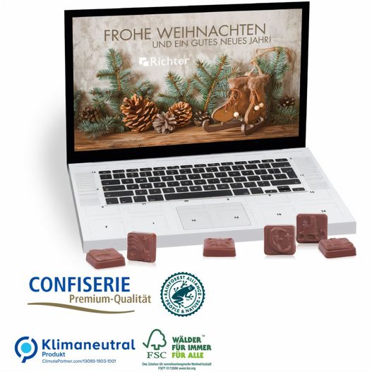 Laptop-Adventskalender „Classic Exklusiv“, 75 g (Bild 1)