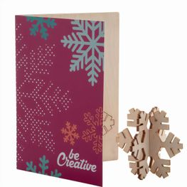 Weihnachtskarte, Schneeflocke CreaX