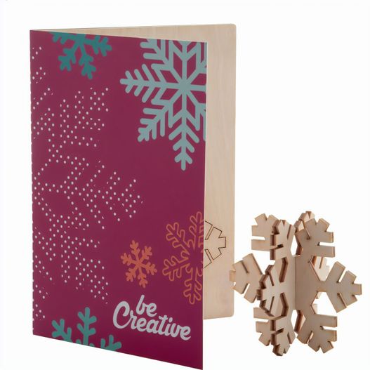 Weihnachtskarte, Schneeflocke CreaX (Bild 1)