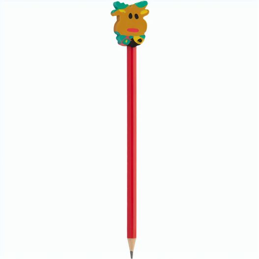 Bleistift mit Weihnachtsfigur, Rentier Ramsvika (Bild 1)