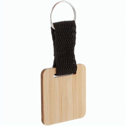 Bambus-Schlüsselanhänger, Quadrat Stropp (Bild 1)