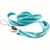 blauer und grüner lanyard mit weißem logo Lanyard mit Sublimationsdruck Subyard B (Bild 3)