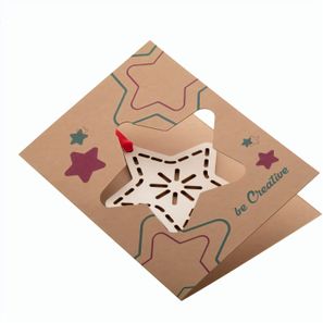 Weihnachtskarte, Stern TreeCard Eco