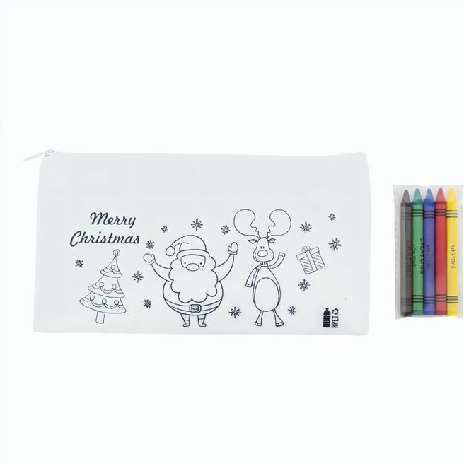 Weihnachts-Stifteetui zum Ausmalen Julfar Draw