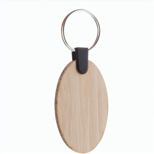 Produktabbildung Bambus-Schlüsselanhänger, oval Bambry Bambus-Schlüsselanhänger, oval Bambry (Bild 1)