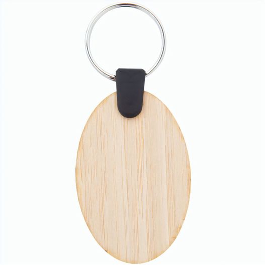 Produktabbildung Bambus-Schlüsselanhänger, oval Bambry Bambus-Schlüsselanhänger, oval Bambry (Bild 1)