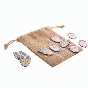 Weihnachtliches Tic-Tac-Toe Weihnachtsmann & Rentier Juxo