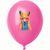 ein rosa ballon mit einem hund darauf Luftballon, pastell CreaBalloon (Bild 3)