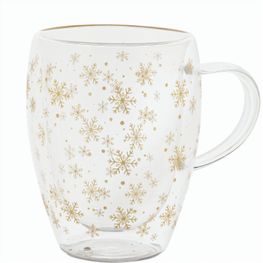 Produktabbildung Weihnachts-Thermobecher aus Glas Snostro Weihnachts-Thermobecher aus Glas Snostro