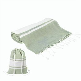 Strandtuch und Turnbeutel aus recycelter Baumwolle Tortuga