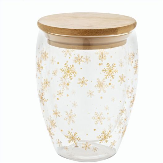 Weihnachts-Thermobecher aus Glas Bostro (Bild 1)