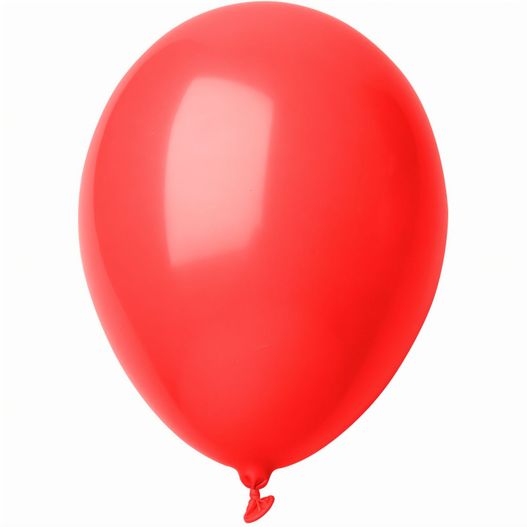 ein roter ballon auf weißem hintergrund Luftballon, pastell CreaBalloon (Bild 1)