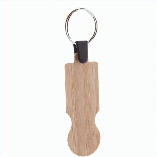 Produktabbildung Einkaufswagen-Chip/Schlüsselanhänger aus Bambus BooCart EU Einkaufswagen-Chip/Schlüsselanhänger aus Bambus BooCart EU (Bild 1)