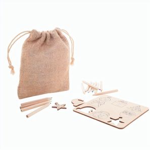 Weihnachtliches Mal- und Formzuordnungsspiel Ravya