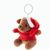 Plüsch-Weihnachts-Teddybär-Schlüsselanhänger Julnalle (Bild 1)