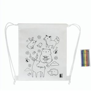 RPET Färbebeutel mit Kordelzug, Tiere Zocolo