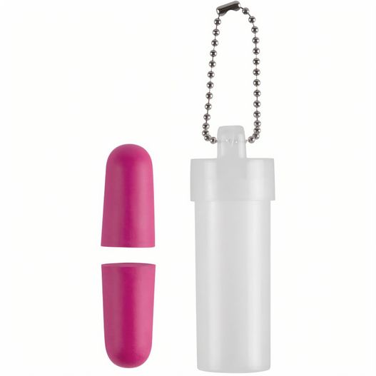 eine rosa pille und eine weiße pille auf einem weißen hintergrund Ohrstöpsel Plux (Bild 1)