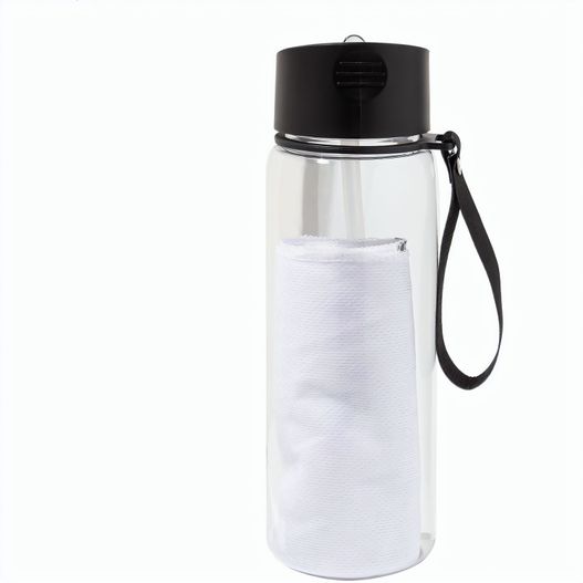 RPET Trinkflasche mit Handtuch Fitmax (Bild 1)
