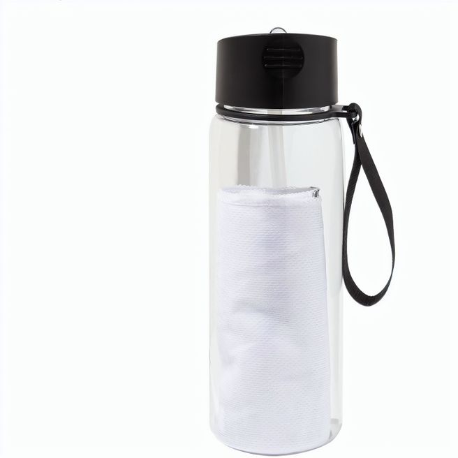 RPET Trinkflasche mit Handtuch Fitmax