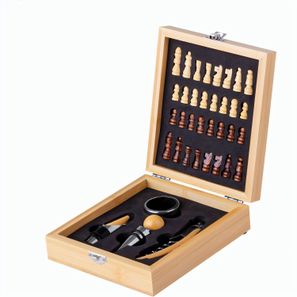 Schachspiel/Weinset Kaspar