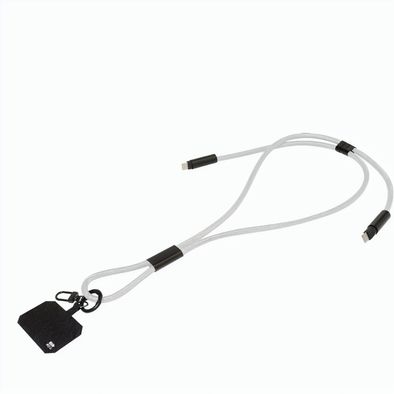 60W Lanyard mit Lade- und Datenkabel aus RPET HolCharge