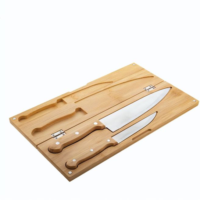 Bambus-Messerset Sanjo