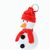 Weihnachts-Plüsch-Schlüsselanhänger, Schneemann Velin (Bild 1)