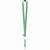 ein lanyard mit einem grünen und rosa design individuelles Sublimationslanyard Subyard Drink Safe RPET (Bild 3)