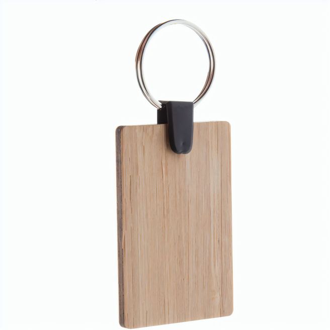 Bambus-Schlüsselanhänger, rechteckig Bambry