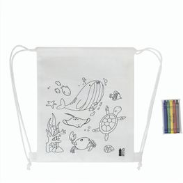 RPET-Farbbeutel mit Kordelzug, Meer Zocolo