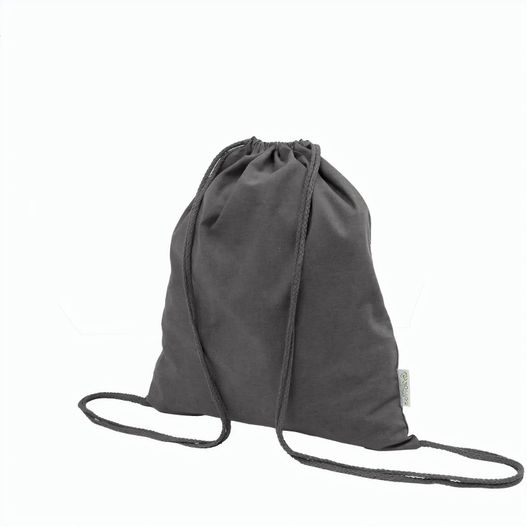 Kordelzugbeutel aus recycelter Baumwolle Dropex (Bild 1)