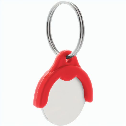 Produktabbildung Schlüsselanhänger mit Einkaufswagen-Chip Token Schlüsselanhänger mit Einkaufswagen-Chip Token (Bild 1)