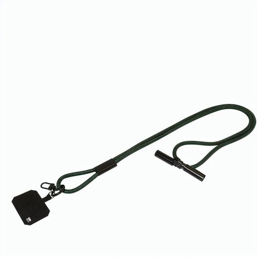 60W Lanyard mit Lade- und Datenkabel aus RPET HolCharge (Bild 1)