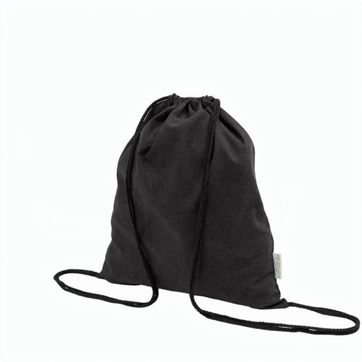 Kordelzugbeutel aus recycelter Baumwolle Dropex (Bild 1)