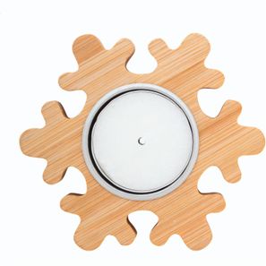 Weihnachtskerze, Schneeflocke Rognan