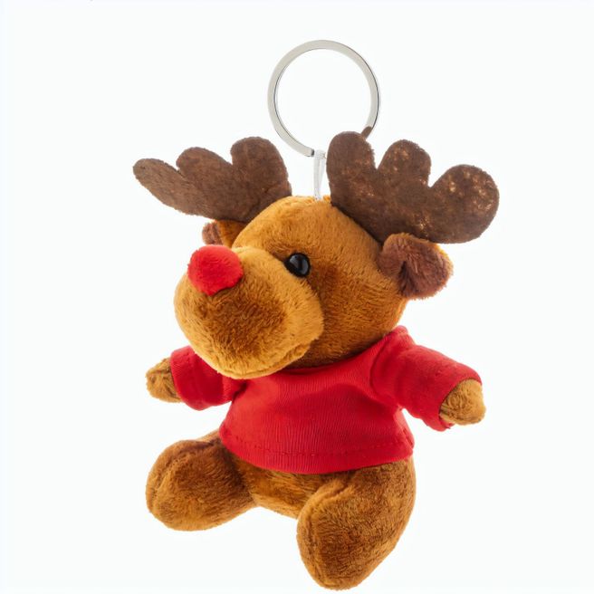 Plüsch-Weihnachtsrentier-Schlüsselanhänger Julren