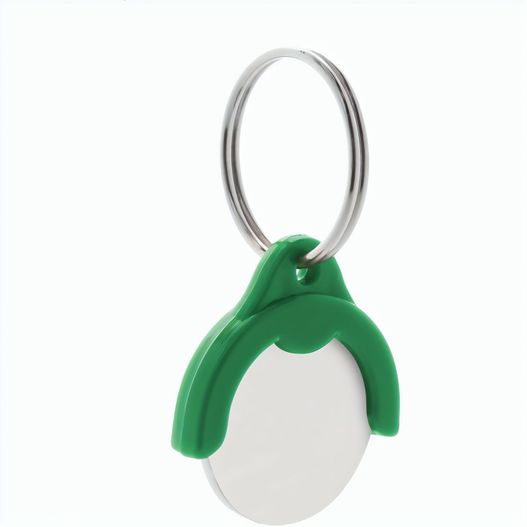 Produktabbildung Schlüsselanhänger mit Einkaufswagen-Chip Token Schlüsselanhänger mit Einkaufswagen-Chip Token (Bild 1)