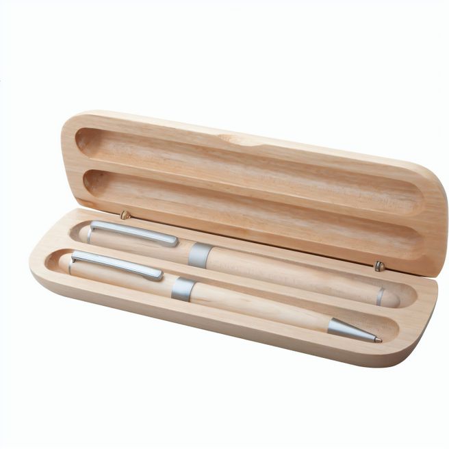 Produktabbildung Kugelschreiber Set aus Holz Nawodu Kugelschreiber Set aus Holz Nawodu