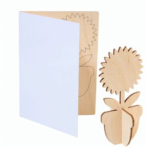 individuelle Puzzle-Postkarte, Blume SendCraft