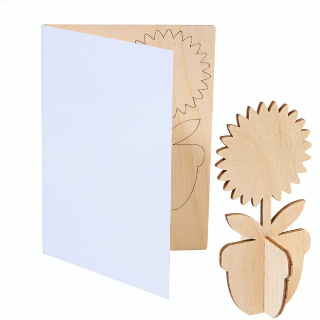 individuelle Puzzle-Postkarte, Blume SendCraft