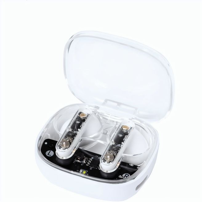 transparente kabellose Kopfhörer Signal