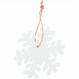 Produktabbildung RPET Weihnachtsbaumschmuck, Schneeflocke Joulox RPET Weihnachtsbaumschmuck, Schneeflocke Joulox