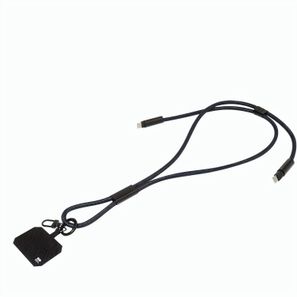 60W Lanyard mit Lade- und Datenkabel aus RPET HolCharge