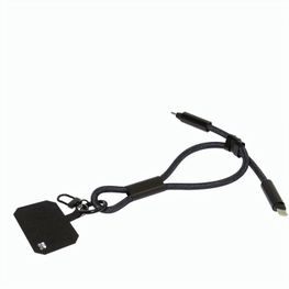 60W Handgelenkband mit Lade- und Datenkabel aus RPET CuffCharge