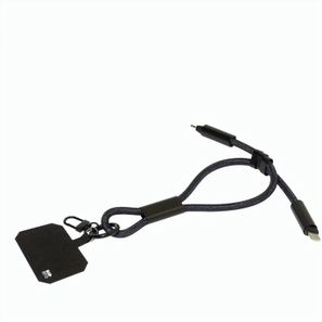 60W Handgelenkband mit Lade- und Datenkabel aus RPET CuffCharge